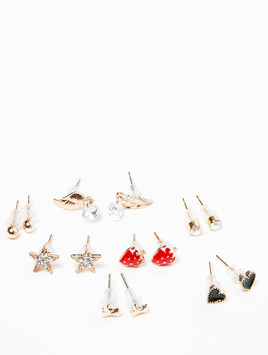 Kolczyki w kolorze złota Yups dbi0447.R00