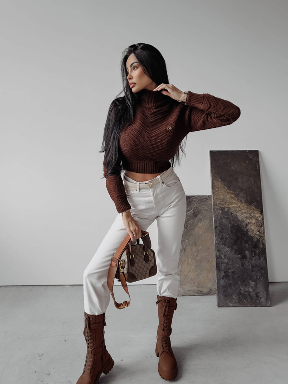 Brązowy golf EMMIE OLAVOGA