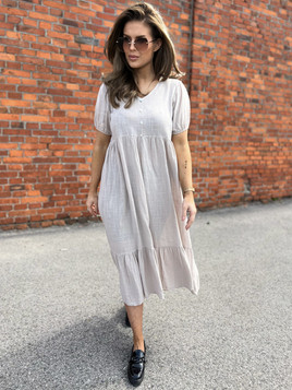 Sukienka beżowa Och Bella BI-25504.beige