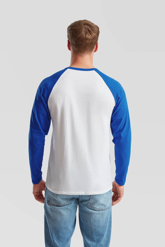 Biała koszulka męska Baseball Fruit of the Loom