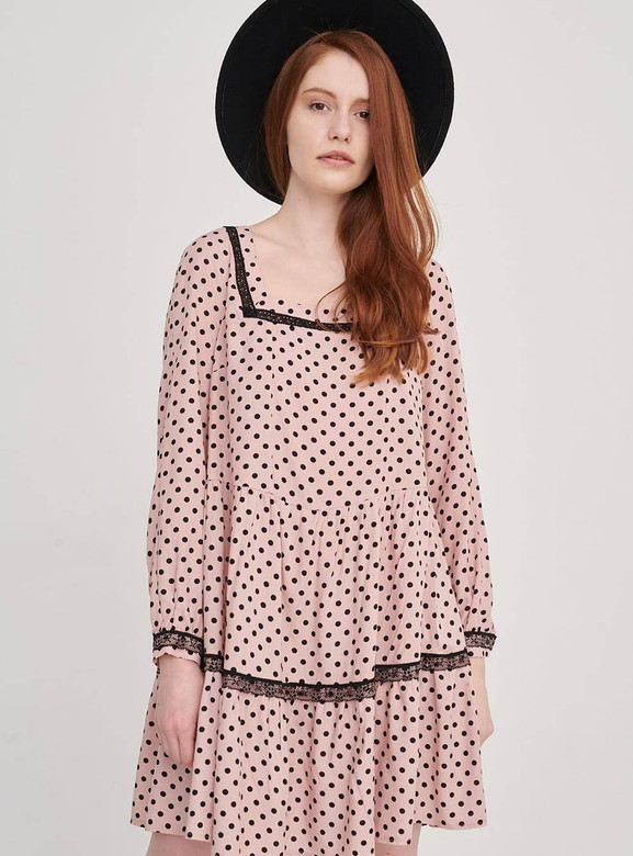 Sukienka różowa Blue Shadow cxp0667.S40