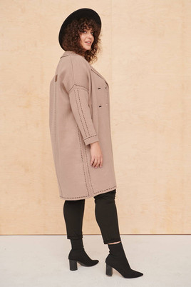 Płaszcz latte Blue Shadow cxp0898.S80