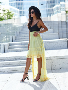 Sukienka żółta By o la la wxp0804.R06