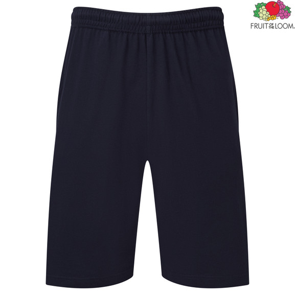 Granatowe szorty męskie Iconic 195 Jersey Fruit of the Loom