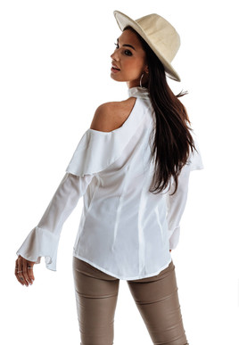 Biała buzka cold shoulder Lemonada