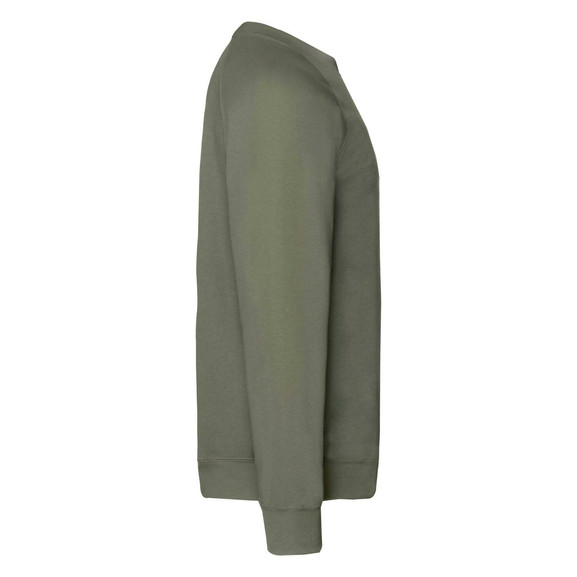 Oliwkowa bluza męska Raglan Sweat Fruit of the Loom
