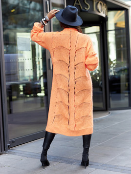 Kardigan pomarańczowy By o la la cxp1126.orange