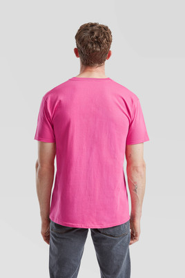 Różowa koszulka męska Valueweight Fruit of the Loom 