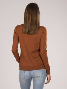 Sweter brązowy Yups cmu0497.R81