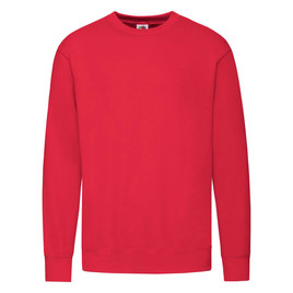 Czerwona bluza męska Lightweight Set-in-Sweat Sweat Fruit of the Loom