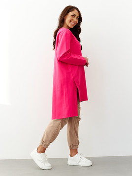 Sukienka amarantowa By o la la cxp1167.amaranth