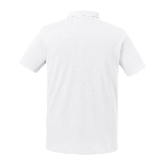 Biała koszulka męska polo Pure Organic Russell