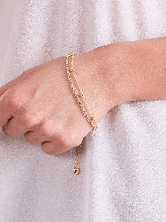 Bransoleta w kolorze złota Yups dbi0480.R06