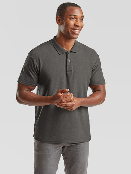 Grafitowa koszulka męska polo Original Polo Friut of the Loom