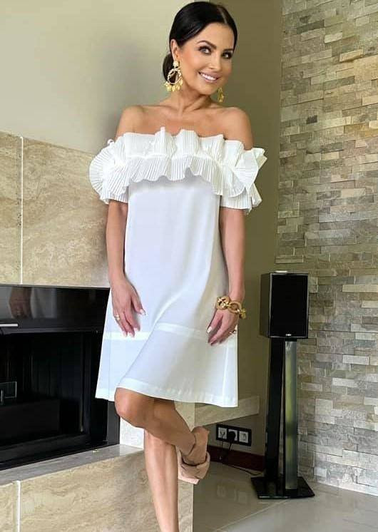 Sukienka biała Amore Amore wxp0735.R01