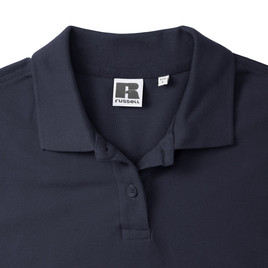 Granatowa koszulka polo damska z bawełny Ultimate Russell