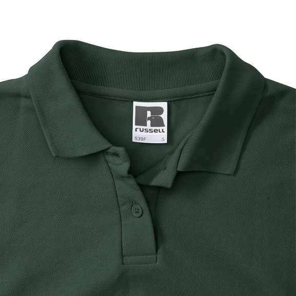 Zielona koszulka damska Polycotton Polo Russell