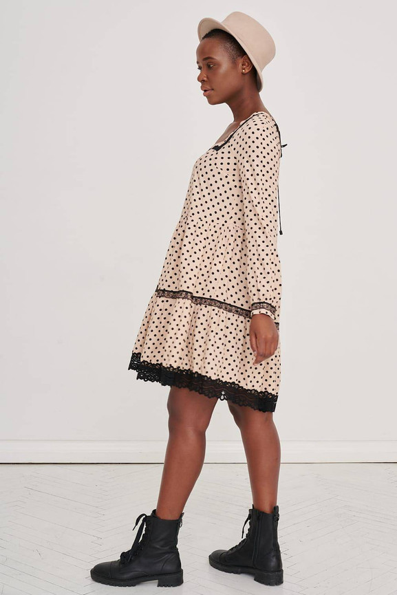 Sukienka beżowa Blue Shadow cxp0667.R12