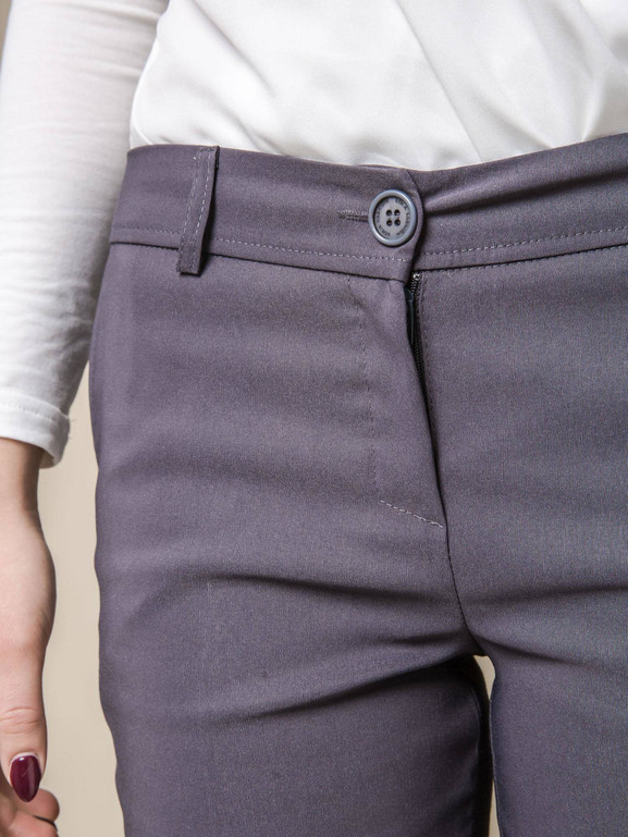 SPODNIE LOLA GARNITUROWE ANTRACYT