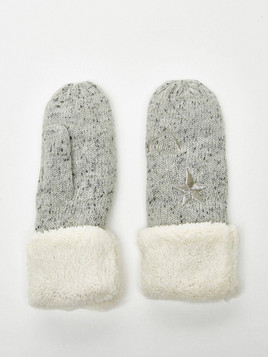 Rękawiczki szary melange Yups bx4064.R03