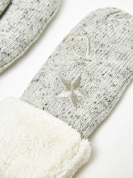 Rękawiczki szary melange Yups bx4064.R03