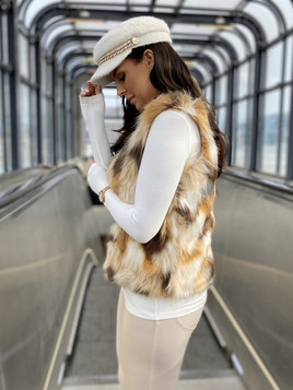 Kamizelka brązowa Yups DT-025.R00