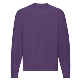 Fioletowa bluza męska Raglan Sweat Fruit of the Loom 