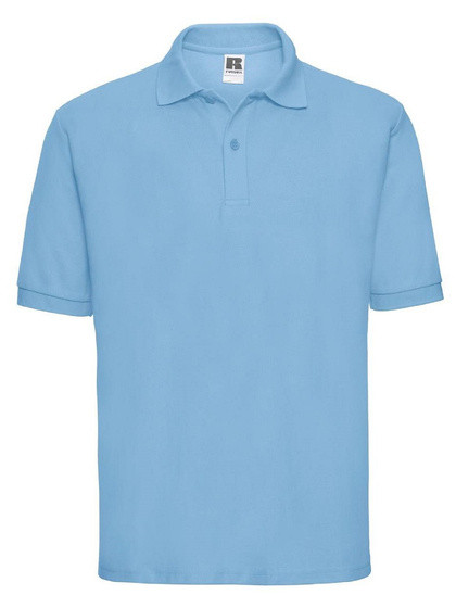 Błękitna koszulka męska Polycotton Polo Russell