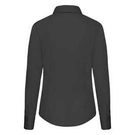 Czarna koszula damska z popeliny klasyczna Fruit Of The Loom