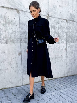 Sukienka czarna Cocomore cmgSK1493.R21