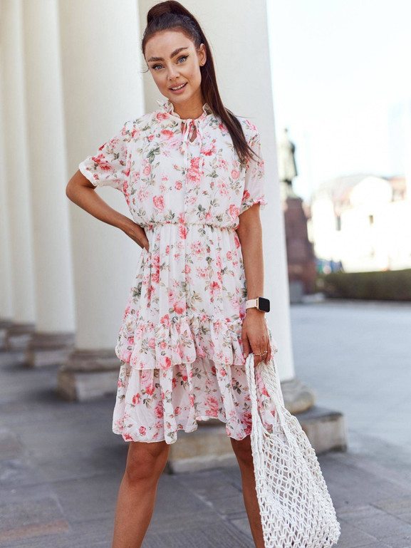 Sukienka biała Yups cwd0460.R01