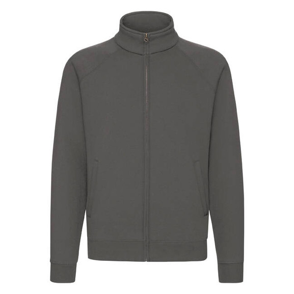 Grafitowa bluza męska rozpinana Sweat Jacket Fruit of the Loom