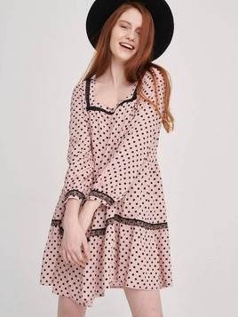 Sukienka różowa Blue Shadow cxp0667.S40