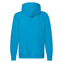 Niebieska bluza męska z kapturem Lightweight Zip Thru Hooded Sweat Fruit of the Loom 