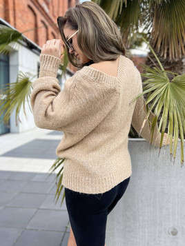 Sweter beżowy Coocmore cmgB054.beige