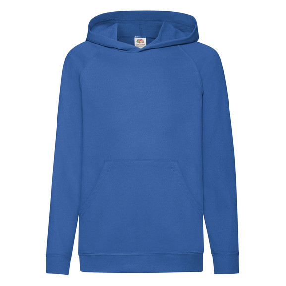 Niebieska dziecięca bluza z kapturem Fruit of the Loom 
