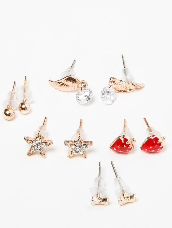 Kolczyki w kolorze złota Yups dbi0447.R00