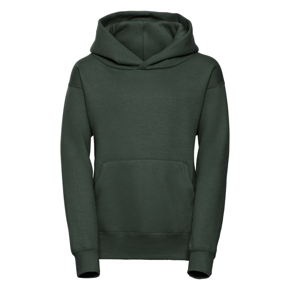 Zielona bluza dziecięca z kapturem Hooded Sweatshirt Russell