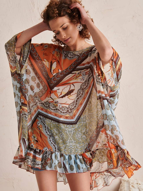 Tunika wielobarwna Blue Shadow axp0827.R00