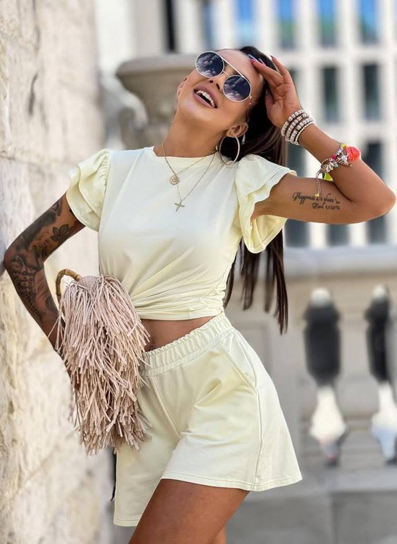 Szorty żółte Cocomore amgSDI1435.S54