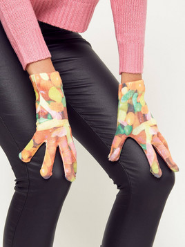 Rękawiczki pomarańczowe Yups bx3667.R07