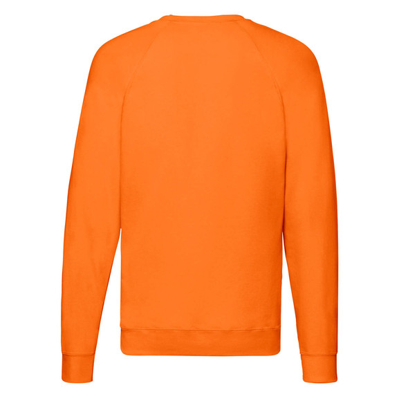 Pomarańczowa bluza męska Lightweight Raglan Sweat Fruit of the Loom