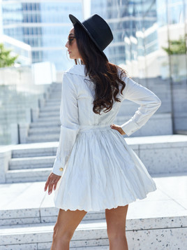 Sukienka ecru By o la la cxp0646.R02