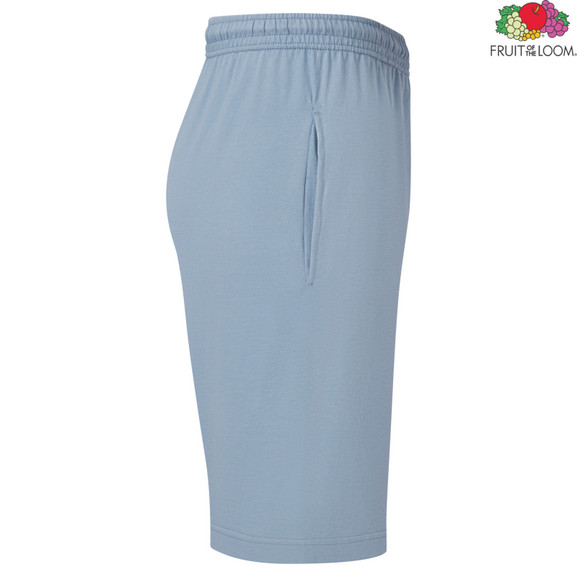 Błękitne szorty męskie Iconic 195 Jersey Fruit of the Loom