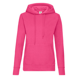 Rózowa bluza z kapturem Hooded Sweat Fruit of the Loom 
