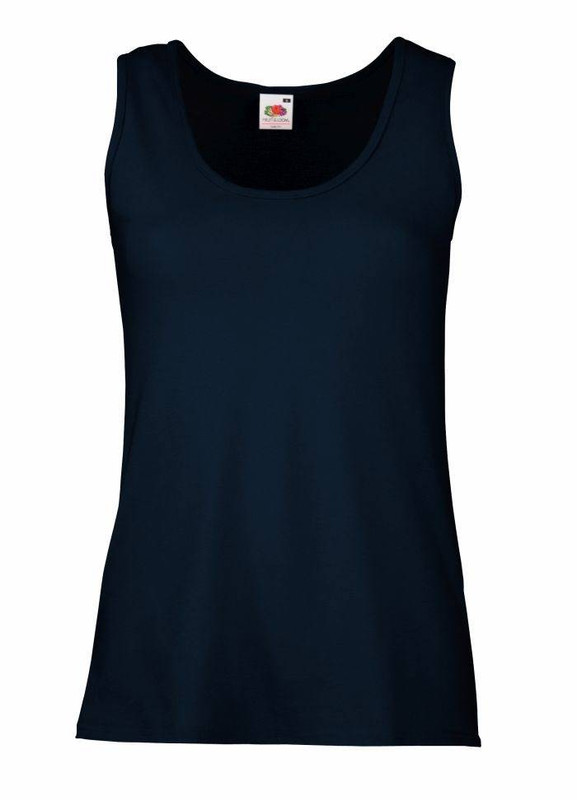 Granatowa koszulka damska Valueweight Vest Fruit of the Loom