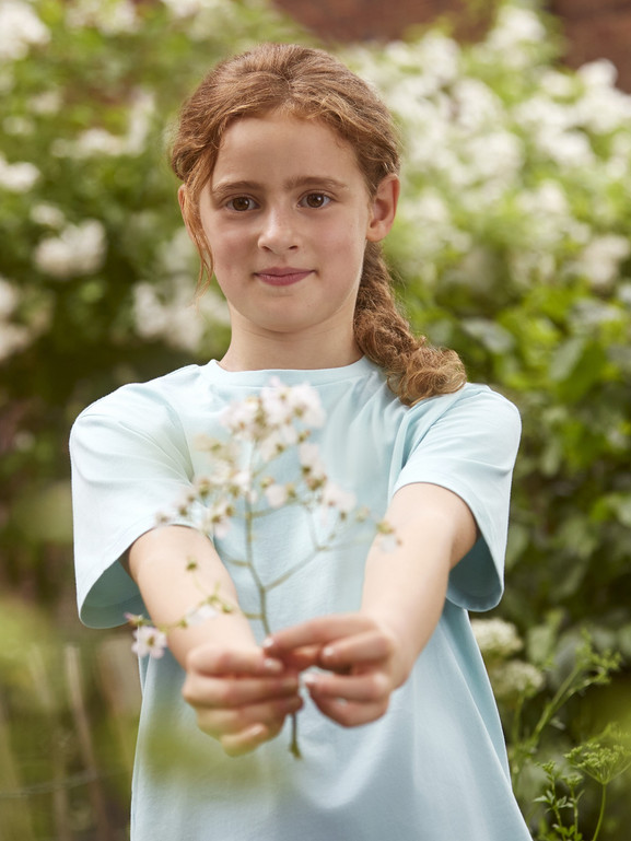 Niebieska koszulka dziecięca Pure Organic Russell