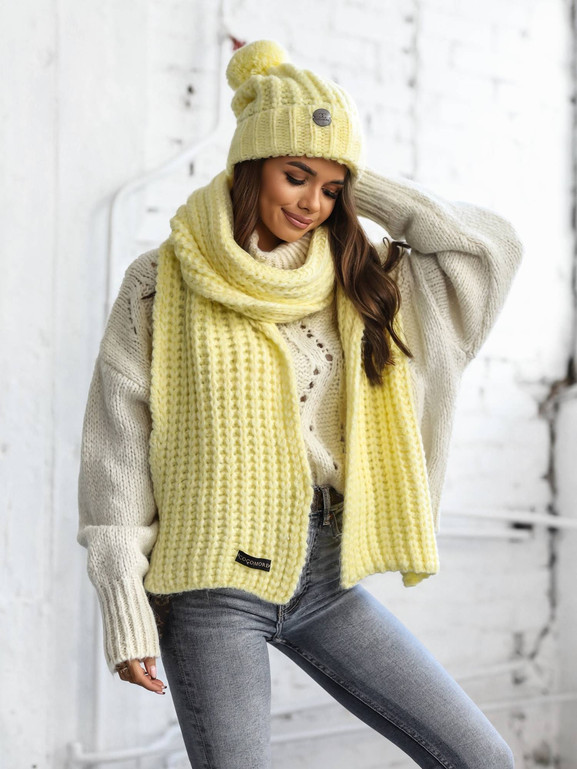 Szalik żółty Cocomore bmgB576.lemon 