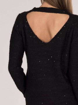 Sweter czarny Yups cmu0476.R21