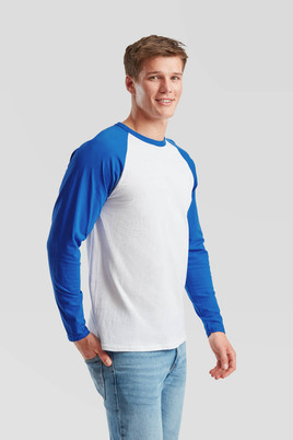 Biała koszulka męska Baseball Fruit of the Loom 